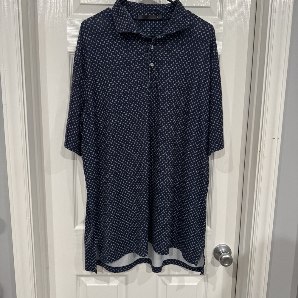 RLX Ralph Lauren Polo Mens XL Compass All Over Print Performance Stretch Golf